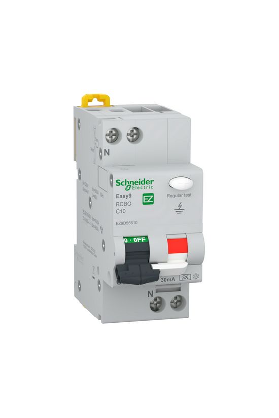 Áramvédő(FI)-kismegszakító 1P+N 10A C-jelleg 0.03A A-típus 6kA/61009-1 Easy9 Pro Schneider - EZ9D55610