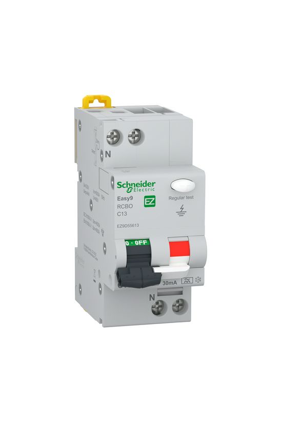 Áramvédő(FI)-kismegszakító 1P+N 13A C-jelleg 0.03A A-típus 6kA/61009-1 Easy9 Pro Schneider - EZ9D55613