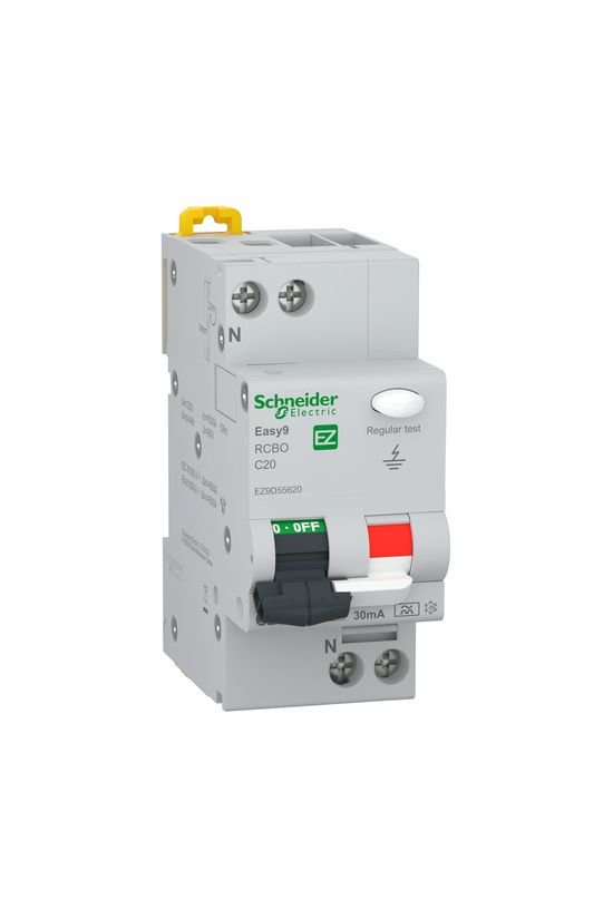 Áramvédő(FI)-kismegszakító 1P+N 20A C-jelleg 0.03A A-típus 6kA/61009-1 Easy9 Pro Schneider - EZ9D55620