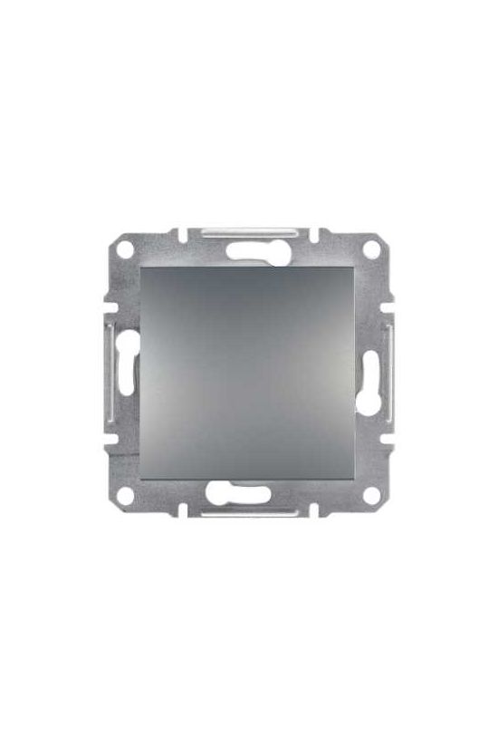 Asfora 102 2P kapcsoló betét közp. fedéllel nemesacél süllyesztett rugós IP20 1- Schneider - EPH0200162