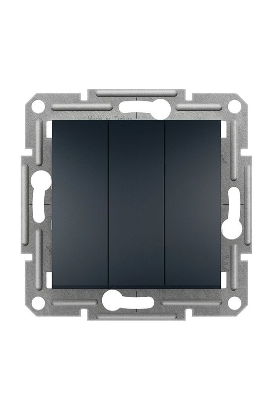 Asfora 105/3 3x1P csillárkapcsoló betét teljes fedéllel antracit süllyesztett Schneider - EPH2100171