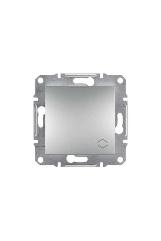 Asfora 106 váltókapcsoló betét közp. fedéllel alumínium süllyesztett rugós IP20 1- Schneider - EPH0400161