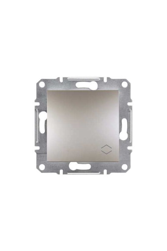 Asfora 106 váltókapcsoló betét közp. fedéllel bronz süllyesztett rugós IP20 1- Schneider - EPH0400169