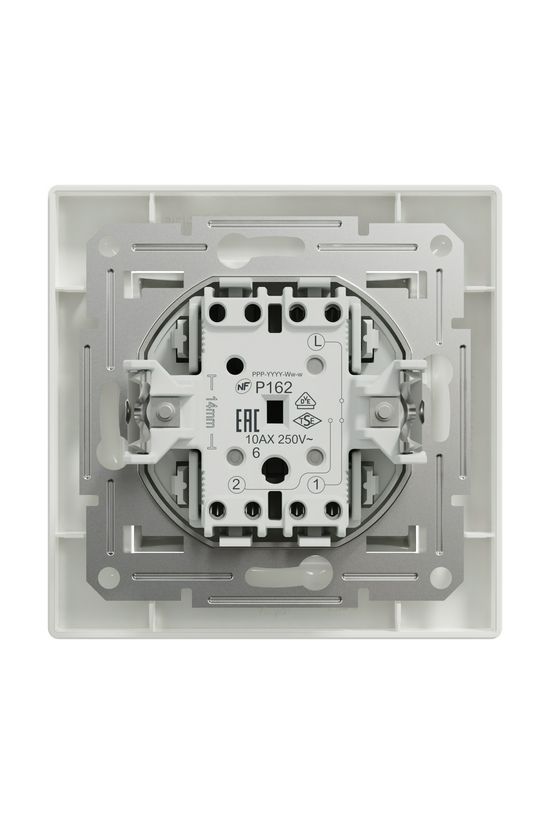 Asfora 106 váltókapcsoló betét teljes fedéllel fehér süllyesztett IP20 1- Schneider - EPH0400121