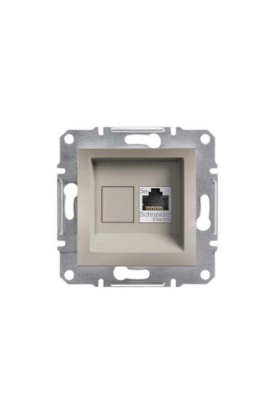 Asfora adatcsatlakozó dugalj UTP Cat5e süllyesztett bronz Schneider - EPH4300169