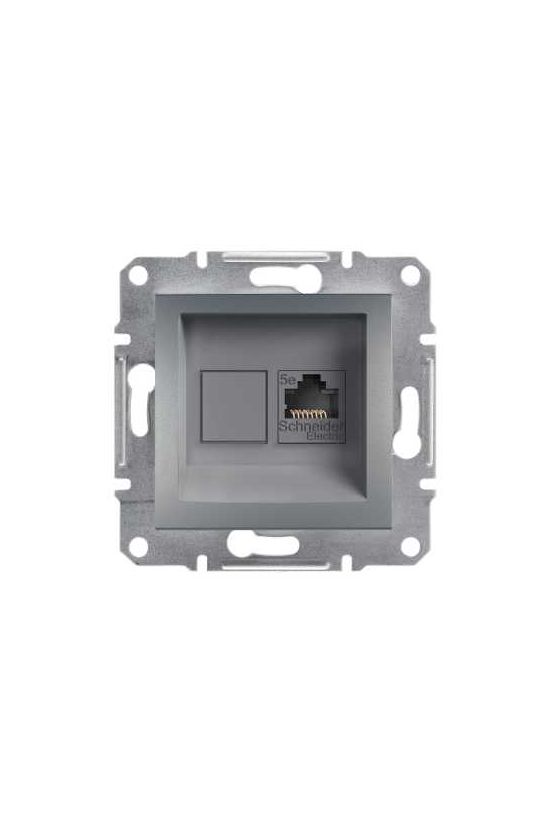 Asfora adatcsatlakozó dugalj UTP Cat5e süllyesztett nemesacél Schneider - EPH4300162