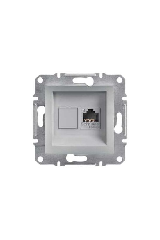 Asfora adatcsatlakozó dugalj UTP RJ45 8(8) Cat6 süllyesztett alumínium Schneider - EPH4700161