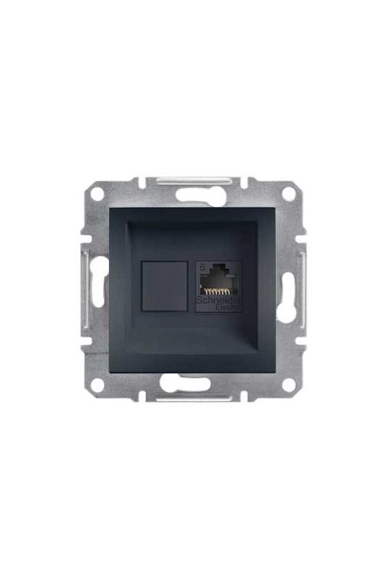 Asfora adatcsatlakozó dugalj UTP RJ45 8(8) Cat6 süllyesztett antracit Schneider - EPH4700171