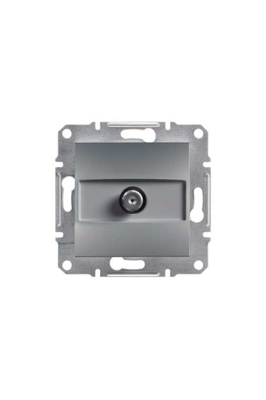 Asfora antenna aljzat SAT süllyesztett komplett acél 1-kimenet végzáró 1dB/860MHz Schneider - EPH3700162