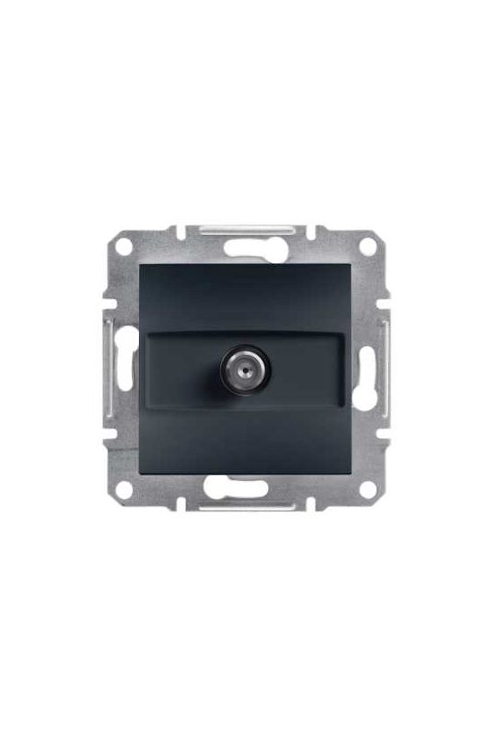 Asfora antenna aljzat SAT süllyesztett komplett antracit 1-kimenet végzáró 1dB/860MHz Schneider - EPH3700171