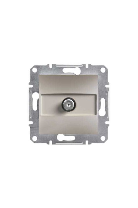 Asfora antenna aljzat SAT süllyesztett komplett bronz 1-kimenet végzáró 1dB/860MHz Schneider - EPH3700169