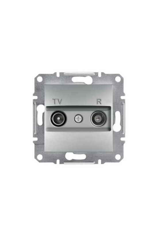 Asfora antenna aljzat TV-R süllyesztett komplett alumínium 2-kimenet átmenő 4dB/860MHz Schneider - EPH3300261