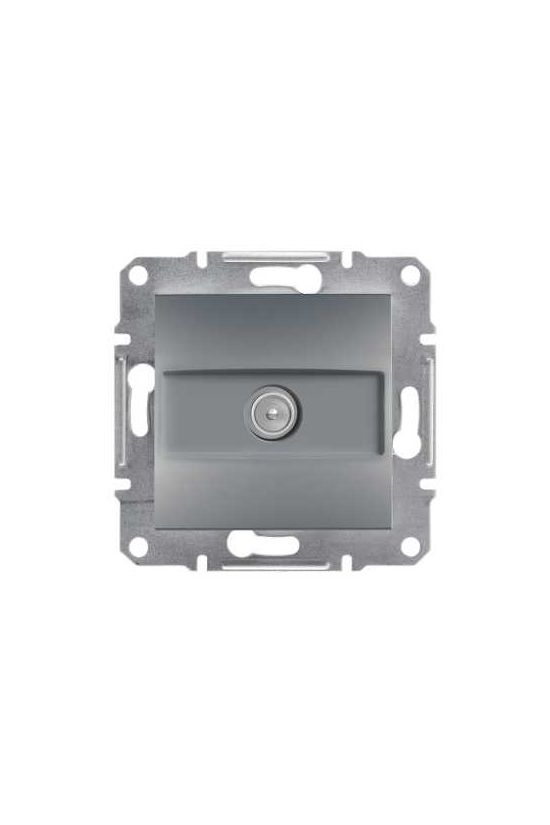 Asfora antenna aljzat TV süllyesztett komplett acél 1-kimenet végzáró 1dB/860MHz Schneider - EPH3200162