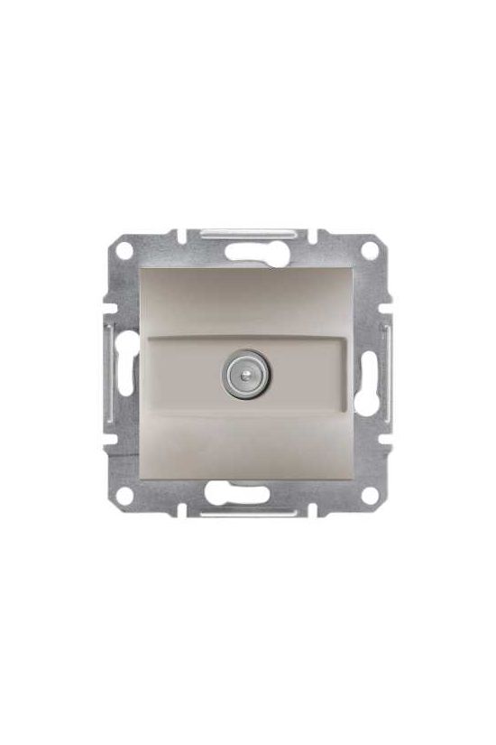 Asfora antenna aljzat TV süllyesztett komplett bronz 1-kimenet átmenő 4dB/860MHz Schneider - EPH3200269