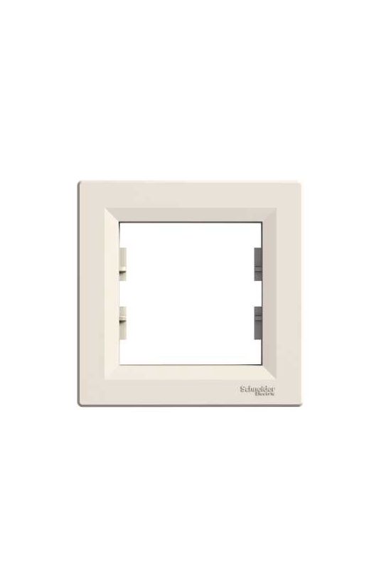 Asfora keret 1-es krém vízszintes és függőleges műanyag Schneider - EPH5800123