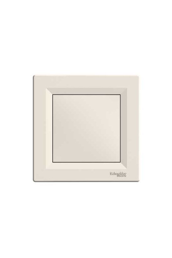 Asfora vakfedél kerettel vakfedél krém üres-jel IP20 műanyag fényes karom és csavar Schneider - EPH5600123