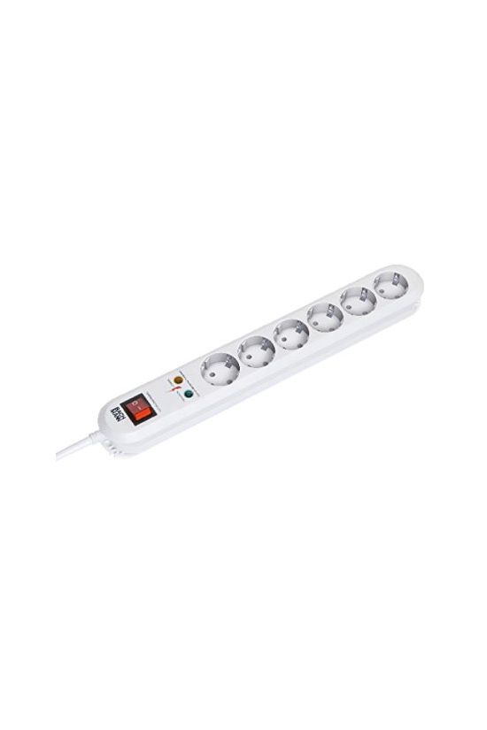 Asztali elosztósor túlfeszvédett gyerekvédős kapcsolós 390mm 1.5mm2 1.5m 16A fehér Smart Bachmann - 381.2501K