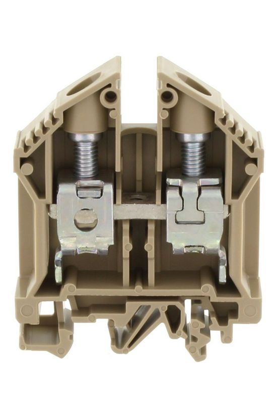 Átmenő sorkapocs TS32/35 1-szintes 125A 2,5-35mm2/érvéghüvely bézs csavaros/ RK 35 BG CONTA-CLIP - 1052.2