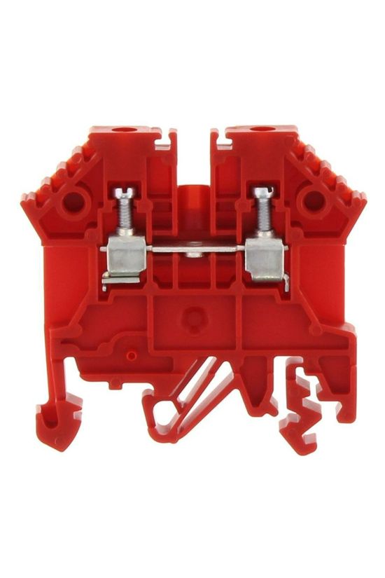 Átmenő sorkapocs TS32/35 1-szintes 24A 0,2-2,5mm2/érvéghüvely piros RK 2,5 RD CONTA-CLIP - 1296.9