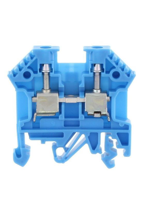 Átmenő sorkapocs TS32/35 1-szintes 32A 0,2-4mm2/érvéghüvely kék csavaros/ RK 2,5-4 BU CONTA-CLIP - 1001.5