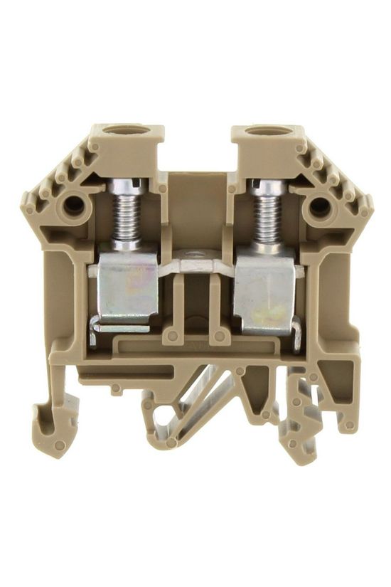 Átmenő sorkapocs TS32/35 1-szintes 57A 0,2-10mm2/érvéghüvely bézs csavaros/ RK 6-10 BG CONTA-CLIP - 1005.2