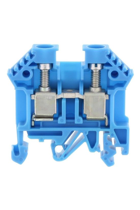 Átmenő sorkapocs TS32/35 1-szintes 57A 0,2-10mm2/érvéghüvely kék csavaros/ RK 6-10 BU CONTA-CLIP - 1005.5
