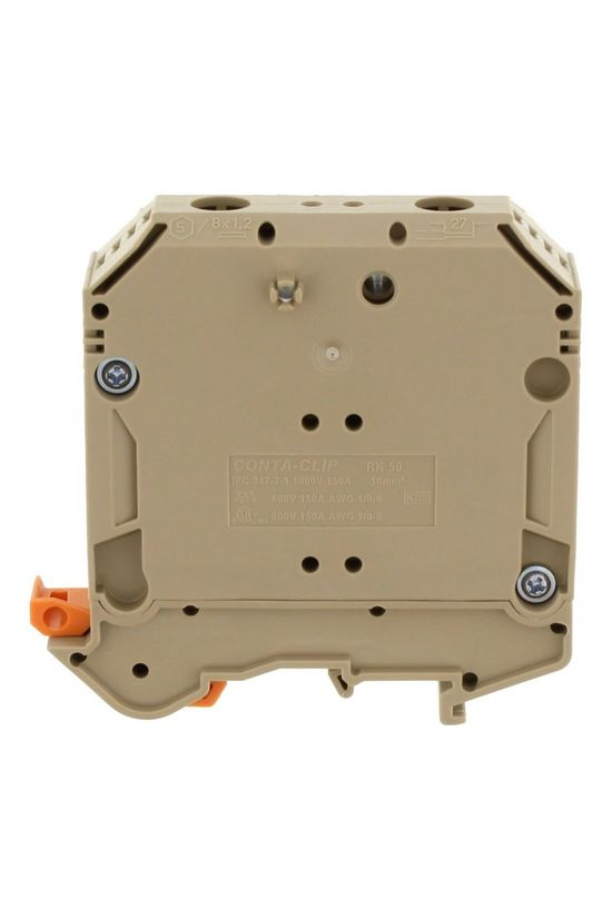 Átmenő sorkapocs TS32/35 imbuszcsavaros 1-szintes 150A 25-50mm2/érvéghüvely RK 50 BG CONTA-CLIP - 1120.2