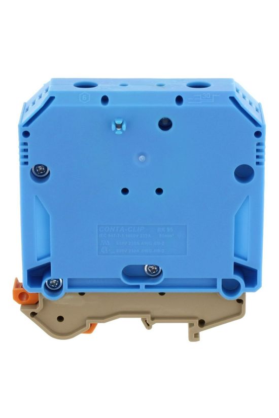 Átmenő sorkapocs TS32/35 imbuszcsavaros 1-szintes 232A 35-95mm2/érvéghüvely RK 95 BU CONTA-CLIP - 1122.5