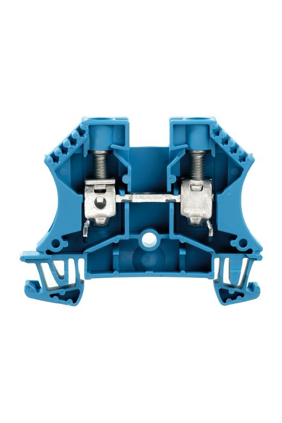 Átmenő sorkapocs TS35 1-szint 2-poz 1.5-10mm2/érvéghüvely 57A kék csavaros WDU 10 BL Weidmüller - 1020380000