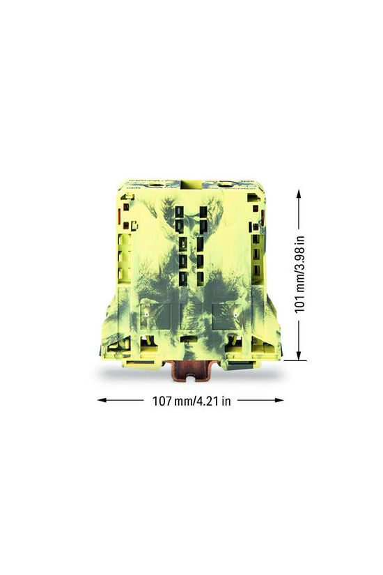 Átmenő sorkapocs TS35 1-szint 232A 25-95mm2/érvéghüvely többszínű rugószorításos WAGO - 285-191
