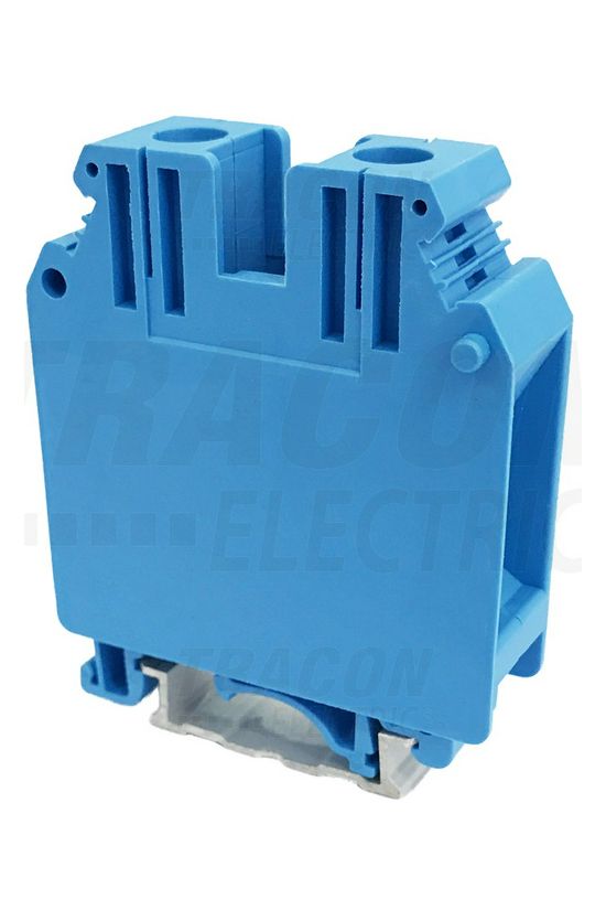 Átmenő sorkapocs TS35 1-szintes 150A 0,75-35mm2/érvéghüvely kék csavaros csavaros TRACON - TSKA35-K