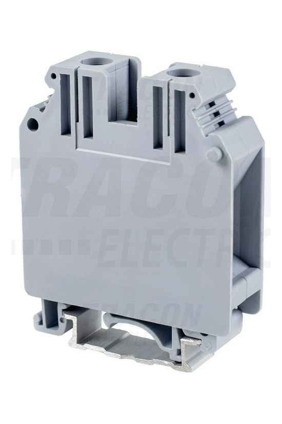 Átmenő sorkapocs TS35 1-szintes 150A 0,75-35mm2/érvéghüvely szürke csavaros csavaros TRACON - TSKA35