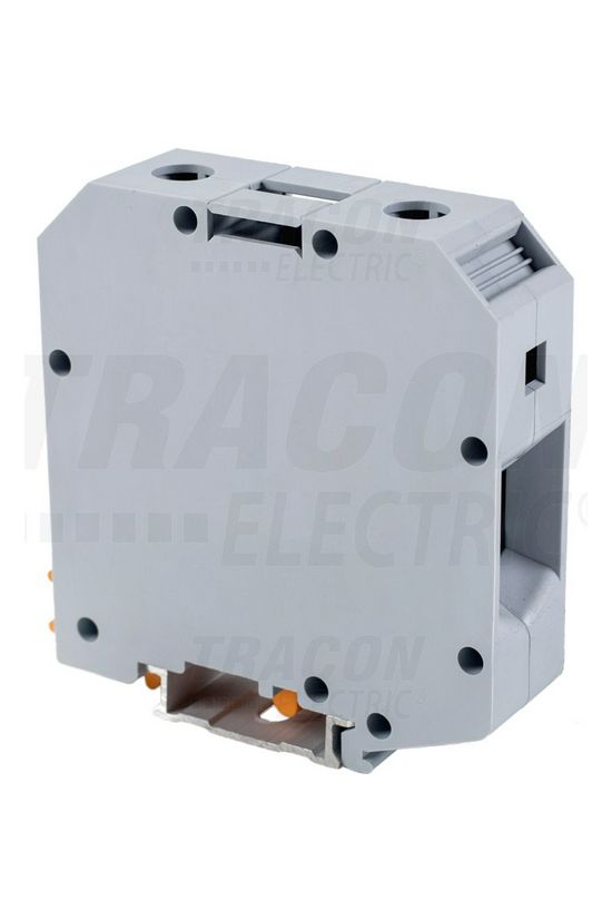 Átmenő sorkapocs TS35 1-szintes 150A 25-50mm2/érvéghüvely szürke csavaros csavaros TRACON - TSKA50