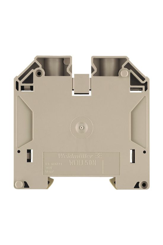 Átmenő sorkapocs TS35 1-szintes 150A 6-50mm2 bézs csavaros WDU 50N Weidmüller - 1820840000