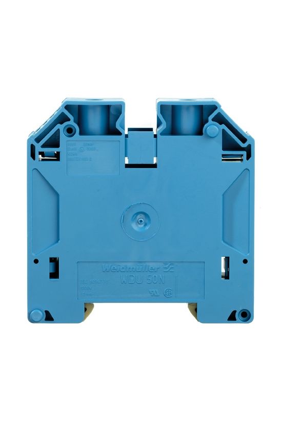 Átmenő sorkapocs TS35 1-szintes 150A 6-50mm2 kék csavaros WDU 50N BL Weidmüller - 1820850000
