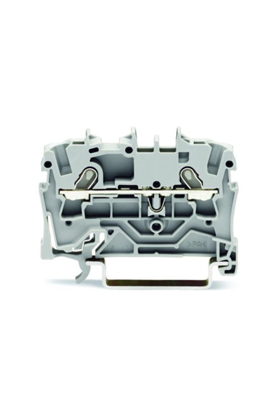 Átmenő sorkapocs TS35 1-szintes 18A 0.75-1.5mm2 szürke rugószorításos rugószorításos WAGO - 2001-1201