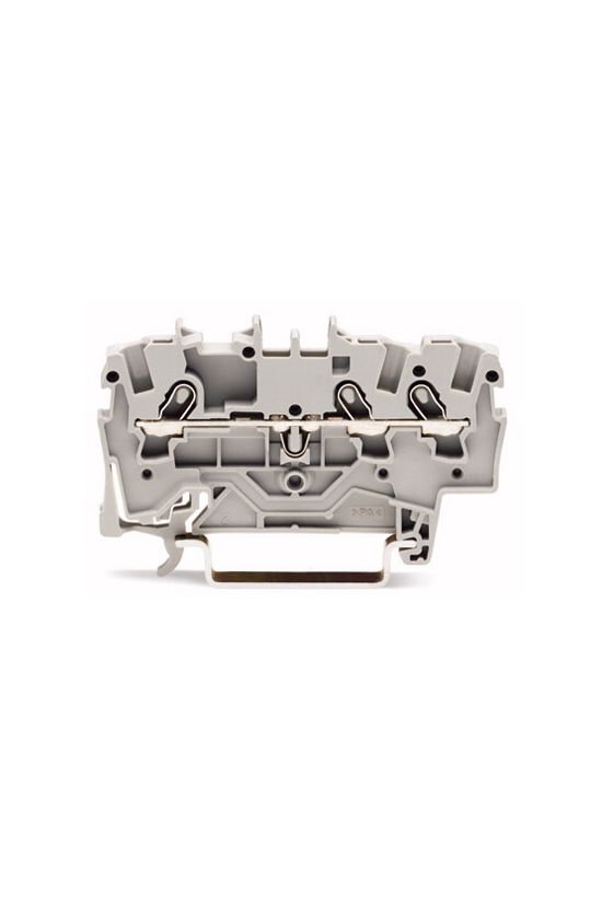 Átmenő sorkapocs TS35 1-szintes 18A 0.75-1.5mm2 szürke rugószorításos rugószorításos WAGO - 2001-1301