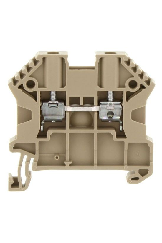 Átmenő sorkapocs TS35 1-szintes 24A 0,2-2,5mm2/érvéghüvely bézs SRK 2,5/2A BG CONTA-CLIP - 17100.2