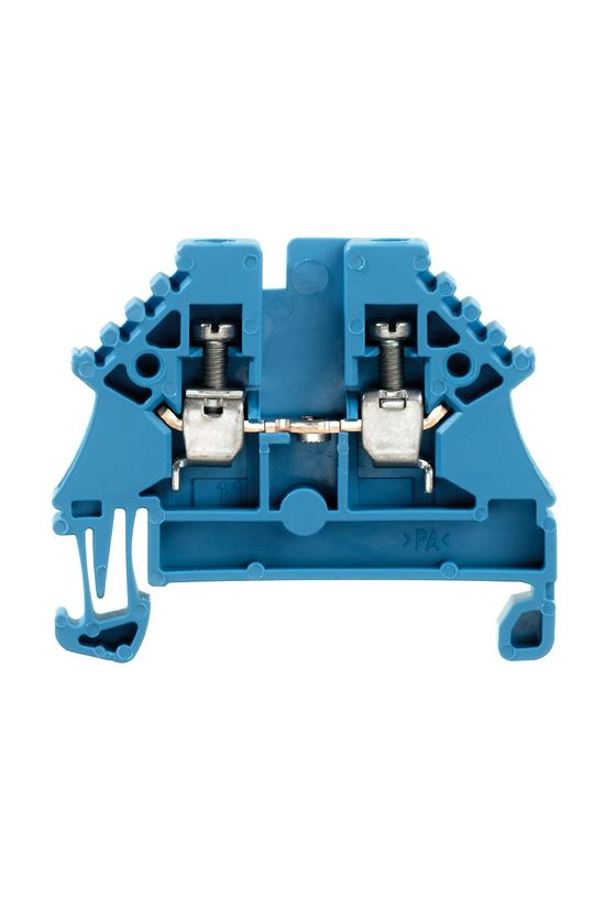 Átmenő sorkapocs TS35 1-szintes 24A 0.5-2.5mm2 kék csavaros robbanásbiztos WDU 2.5N BL Weidmüller - 1023780000