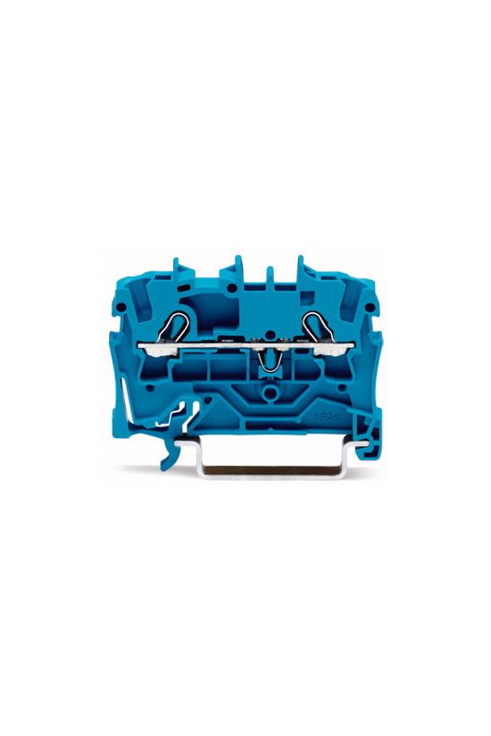 Átmenő sorkapocs TS35 1-szintes 24A 0.75-2.5mm2 kék rugószorításos rugószorításos WAGO - 2002-1204