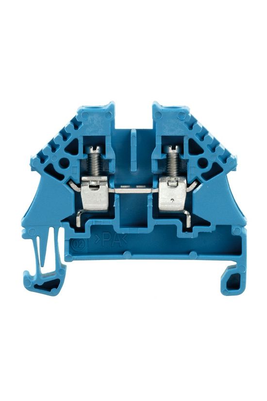 Átmenő sorkapocs TS35 1-szintes 32A 0.5-4mm2 kék csavaros WDU 4N BL Weidmüller - 1042680000
