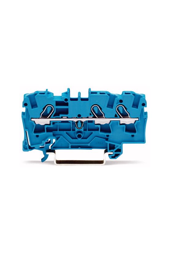 Átmenő sorkapocs TS35 1-szintes 32A 0.75-2.5mm2 kék rugószorításos rugószorításos WAGO - 2004-1304