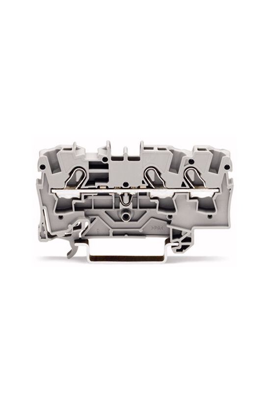 Átmenő sorkapocs TS35 1-szintes 32A 0.75-2.5mm2 szürke rugószorításos rugószorításos WAGO - 2004-1301