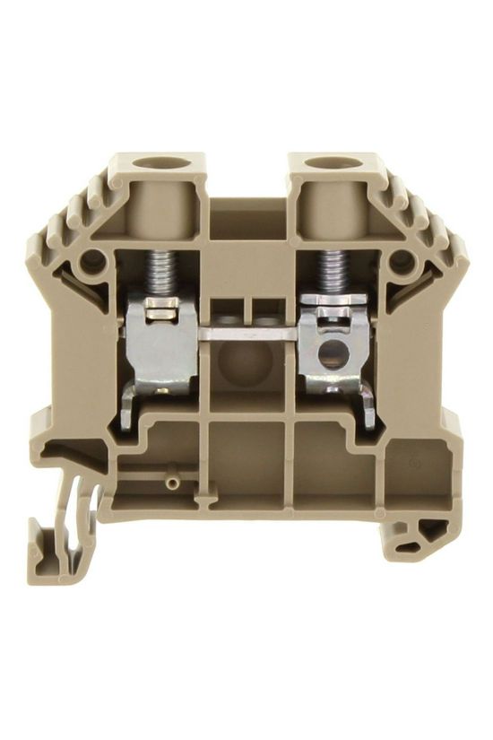 Átmenő sorkapocs TS35 1-szintes 57A 0,2-10mm2/érvéghüvely bézs csavaros/ SRK 10/2A BG CONTA-CLIP - 17112.2
