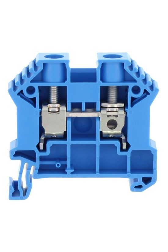 Átmenő sorkapocs TS35 1-szintes 57A 0,2-10mm2/érvéghüvely kék csavaros/ SRK 10/2A BU CONTA-CLIP - 17112.5