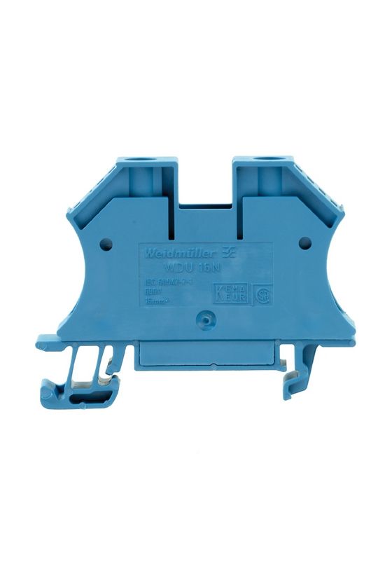Átmenő sorkapocs TS35 1-szintes 76A 1.5-16mm2 kék csavaros WDU 16N BL Weidmüller - 1036180000