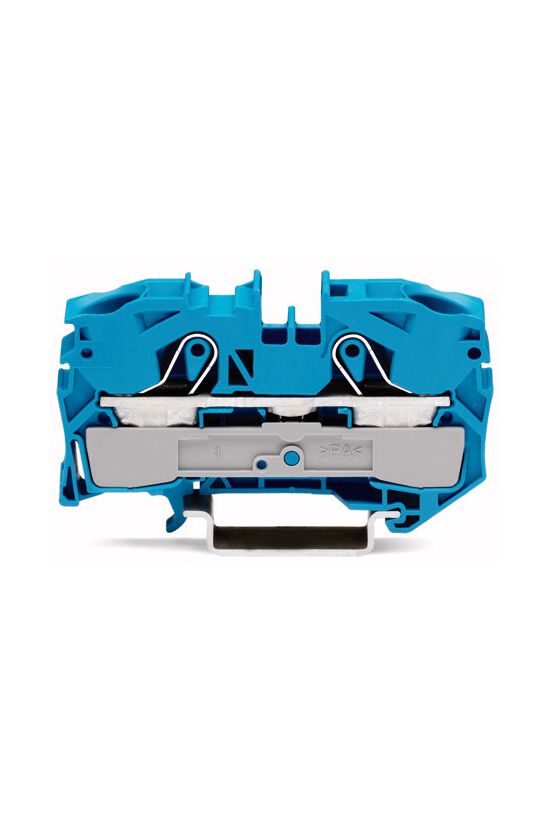 Átmenő sorkapocs TS35 1-szintes 76A 2.5-16mm2 kék rugószorításos rugószorításos WAGO - 2016-1204