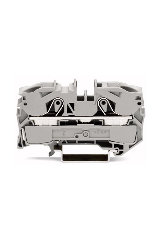 Átmenő sorkapocs TS35 1-szintes 76A 2.5-16mm2 szürke rugószorításos rugószorításos WAGO - 2016-1201