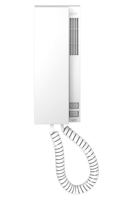 Audio lakáskészülék 2gomb mágn. kagylótartó CDNP/Inspiro/Familio-hoz 2-erű falonkívüli fehér ACO - INS-UP720MR