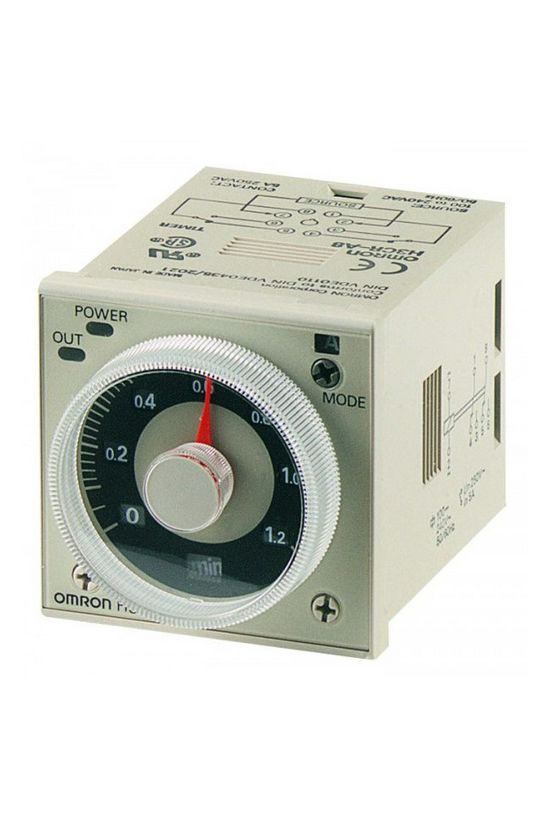 Beépíthető időrelé 4-funkciós  0,05s-300h 2-v 100-240V50Hz H3CR-A8 AC100-240/DC100-125 OMI OMRON - 667944